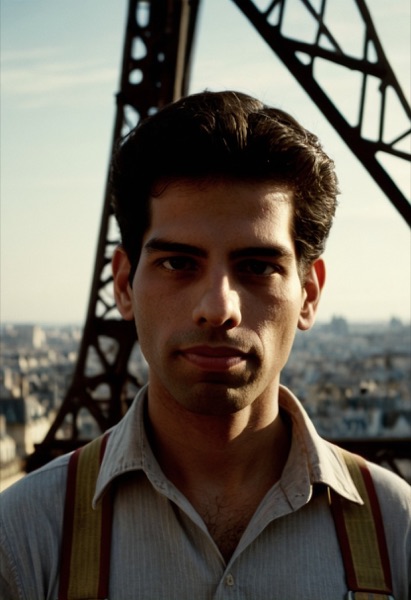 Another take, with suspenders and the city behind